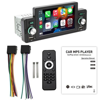 Pemain MP5 Mobil 5 Inci Creatall untuk Bluetooth Kamera Mundur CarPlay Berkabel/Nirkabel Mendukung Format Audio WAV MP3 APE USB
