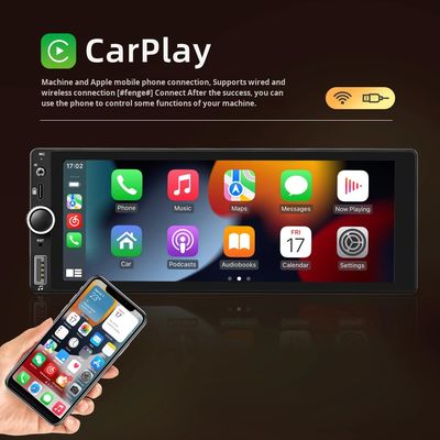 Creatall 6.86 Inch All-In-One Wireless Dashboard Carplay Smart Android GPS Navigasi HD Reversing Image untuk Bluetooth