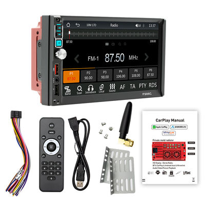 Creatall 7-Inch Dual Reel Reverse Camera MP5 Player untuk Bluetooth Central Control Screen CarPlay Navigasi Android Auto Mirror