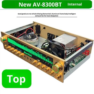 2000W 6 (5.1) Channel Home Amplifier dengan Konstruksi Plast Metal Aluminium Alloy