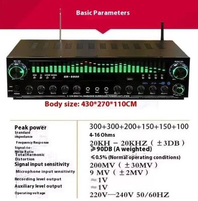 SR-8800 5.1 Channel Home Amplifier with Private Mold and OEM Brand Customization