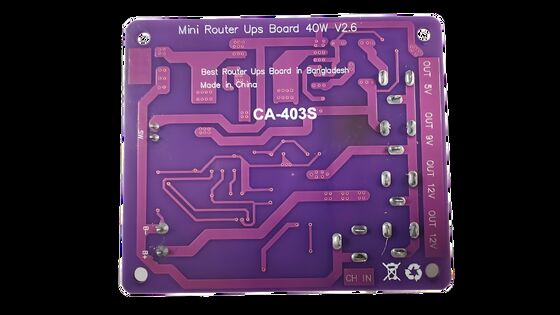 CA-403S Mini Router Uninterruptible Power Supply Board dengan 40W Output 11.1V Baterai Input dan Proteksi Sirkuit Singkat