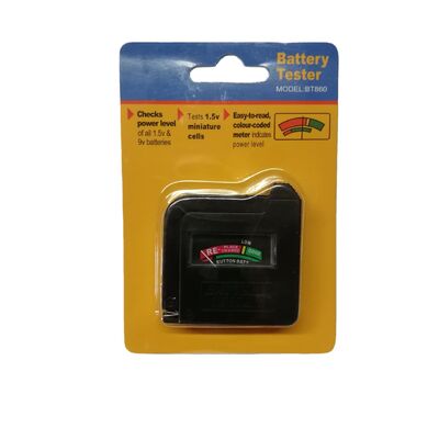 Pointer Battery Tester BT860, Battery Capacity Tester, Blister Card Packaging, Easy to Carry