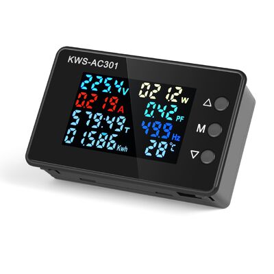 KWS-AC301 High-Precision Digital Display AC Power Monitor Voltage Meter with Alarm Prompt