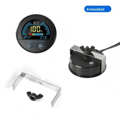 8100V Two-Wire DC Voltmeter Universal for Lead-Acid Lithium Batteries; Digital Battery Gauge Waterproof Display Head Model