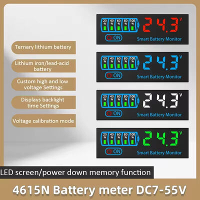 DC7-55V 3S-14S Battery Level Indicator 12V 24V 36V 48V 18650 Lipo Lithium Board Voltage Tester PCB Base Material Charging Tester