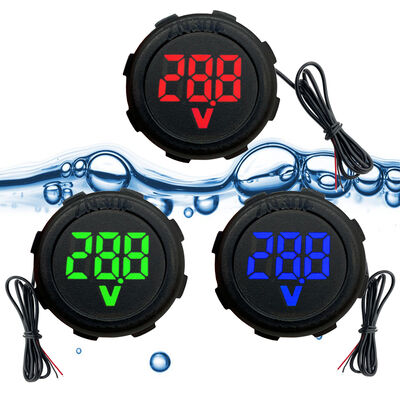 DC 4-100V LED Digital Display Two-Wire Waterproof Voltmeter Car Voltage Current Meter Volt Detector Tester Electric DIY Supplies