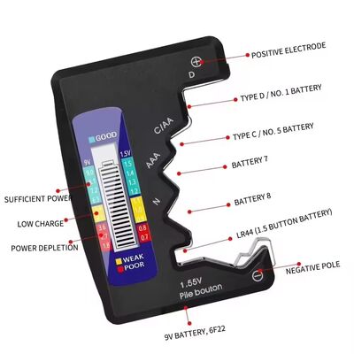 BT-886 Digital LCD Battery Tester Load Tester Quantity Detector Displays Battery Voltage Measure Device Electronic Accessory