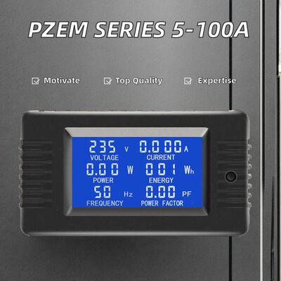 PZEM-022 Digital Power Energy Meter 5A/10A/100A Ampermeter Voltmeter Frequency Measurement Single Phase Electronic Accessory