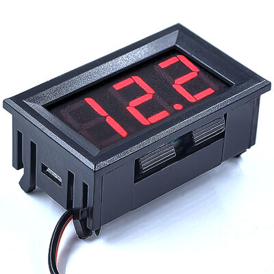 DC5V-120V Digital Voltmeter Ammeter 0.56inch Two-Wire LED Display for Car Electromobile Motorcycle DC Voltage Pattern Tester
