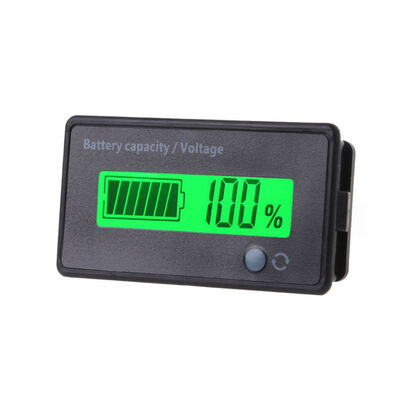GY-6D LCD Display Battery Testers Voltmeter Power Level Indicator 6-63V Range for Lead-Acid Lithium Batteries Capacities
