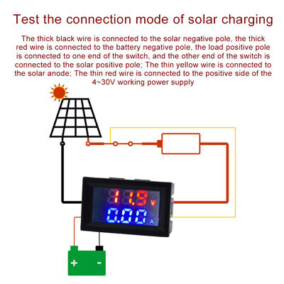 M430 LED Digital Voltmeter Ammeter DC 4-30V DC Voltage 10A/50A/100A Current Tester Car Motorcycle Volt Temperature Detector