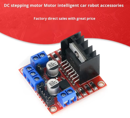Factory Direct Sales L298N Motor Driver Board Module DC Stepper Motor Robot Smart Car Made in China