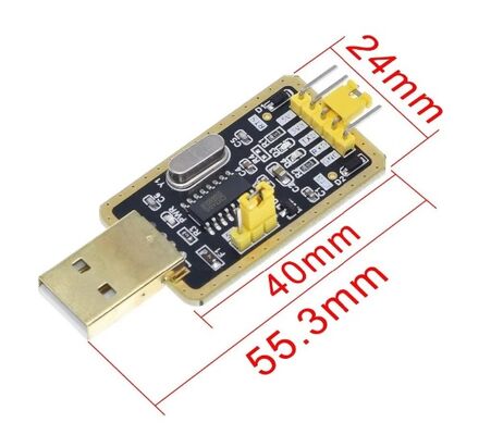 Rich Golden CH340G RS232 USB to TTL Module to Serial Port Nine Upgrade Small Board TTL Brush Line