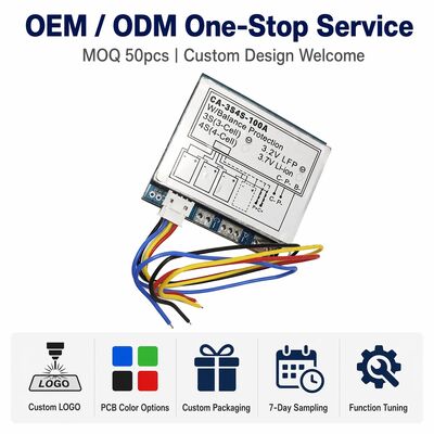 3S 4S 100A Lithium Battery Protection Board BMS with Balanced Charging for 12.6V 16.8V Li-ion Battery Pack