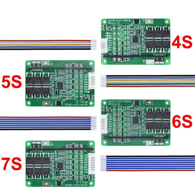 16.8V Lithium Battery Protection Board 4 Series 5/6/7 Series Working Overcurrent 18A Equalization Temperature Control Model