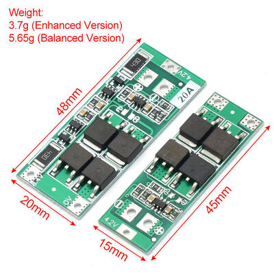 CA-2S-20A-B Standard 7.4V 8.4V 18650 Lithium Battery Protection Board/BMS 2S 20A PCB & PCBA for DIY