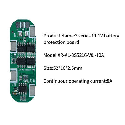 3S 11.1V 8A 18650 Li-Ion Battery Pack with 48V PCB Protection Board Product Category PCB & PCBA