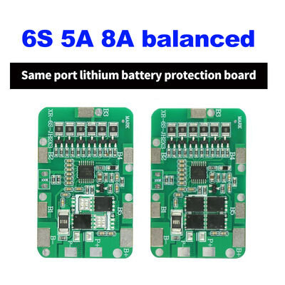 6S 5A 8A BMS 18650 Lithium Battery Protection Board Balance PCB Base Material for 22V Solar Street Light Sprayer PCB PCBA