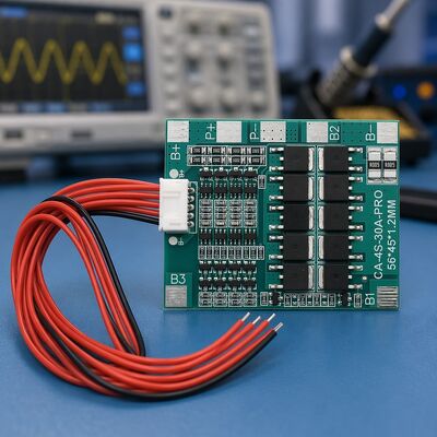 4S 30A 14.8V Li-ion Lithium Battery Protection Board BMS PCM with Balance Function for 18650 Lipo Battery Pack