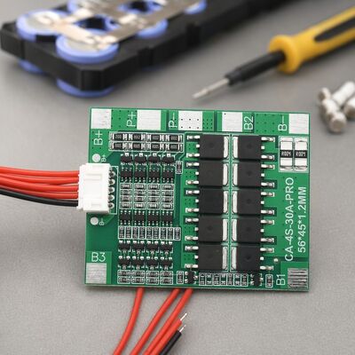 4S 30A 14.8V Li-ion Lithium Battery Protection Board BMS PCM with Balance Function for 18650 Lipo Battery Pack