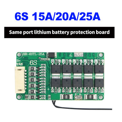 18650 Lithium Battery Protection Board 6S 7S 15A 20A 25A with Balanced PCB Base Material