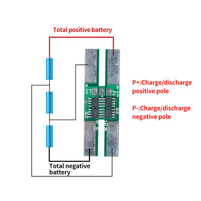 11.1V 3S Polymer Lithium Battery Protection Board 5A 8A Anti-Overcharge Starter Power for Street Lamps PCB Material