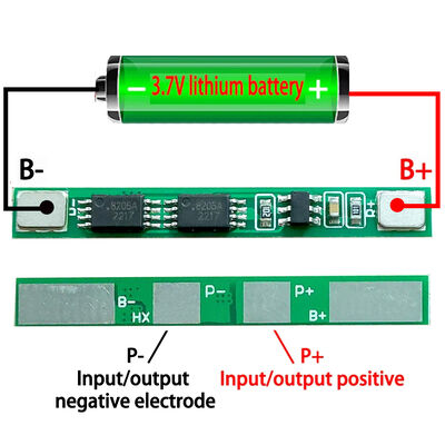 Single Cell Dual MOS 18650 Polymer Lithium Battery Pack with 3.7V Protection Board PCB & PCBA Product Category