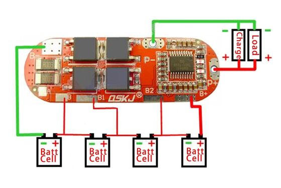 18650 Battery Charge and Discharge Protection BMS PCB PCM 4S 20A Li-ion Battery Charger Protection Board Power Supply Module