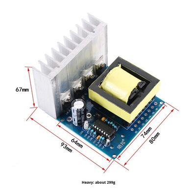 DC-AC Boost Board DC 12V to AC 18V 220V 380V Square Wave 500W High Power Inverter Module