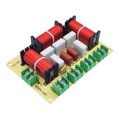 Four-Way Frequency Divider - High, Medium, Two Low Audio Crossover, No-Solder Home Speaker Modification
