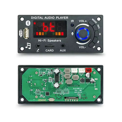 2*50W 5.0 MP3 Decoder Board Stereo Speaker Amplifier Module with FM Radio TF USB Mic Record Call & Call Music Accessory
