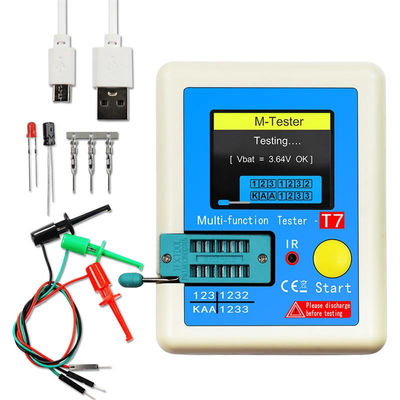 Alat Penguji TFT Multifungsi Diode Kapasitor Multimeter Rentang 25pF-100mF