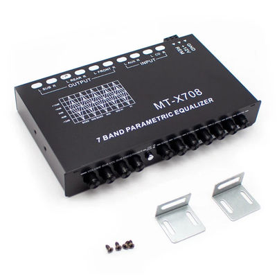 24V 5 Segmen Mobil Audio Equalizer dengan remote control dan Aux Input untuk penyesuaian yang tepat