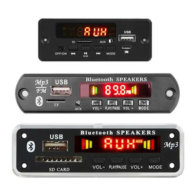 Pemutar MP3 Modul USB BT 5.0 Papan Dekoder MP3 Penguat Daya Perekaman Radio AUX FM