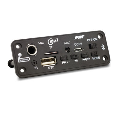 2X3W BT 5.0 Decoder Board dengan FM Radio dan MP3 Player Module untuk Audio Playback