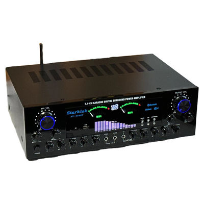 AV-888BT 2800W Home Karaoke Penguat Daya Cincin Ganda Model Baru 7.1 Channel Penyetelan Zona Konstruksi Logam Berdaya Tinggi