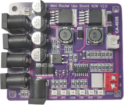 CA-403S Mini Router Uninterruptible Power Supply Board dengan 40W Output 11.1V Baterai Input dan Proteksi Sirkuit Singkat
