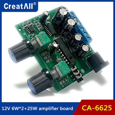 CA-6625 2.1 Channel Ultra Heavy Bass Digital Amplifier Board Module dengan 12V Power Supply untuk proyek audio DIY